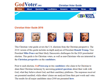 Tablet Screenshot of godvoter.org